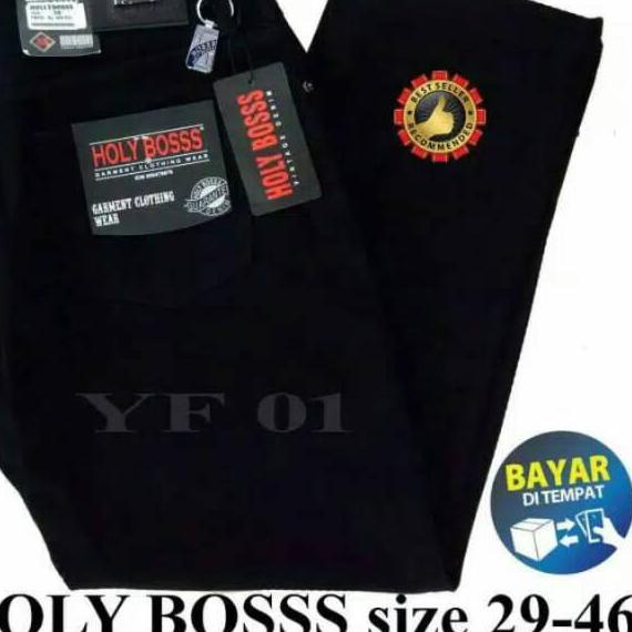 Terbaru Celana Panjang jeans Pria Holy Boss Original - Celana Denim pria Holly Boss bahan lembut ter