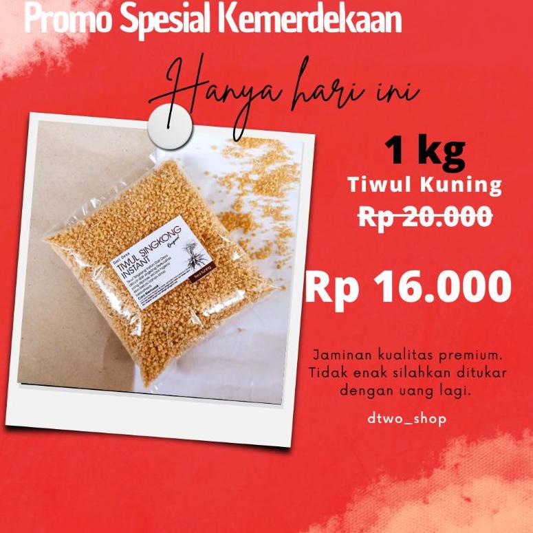 

❀ 1 KG TIWUL INSTAN/TIWUL SINGKONG/OYEK/BERAS SINGKONG ㅢ