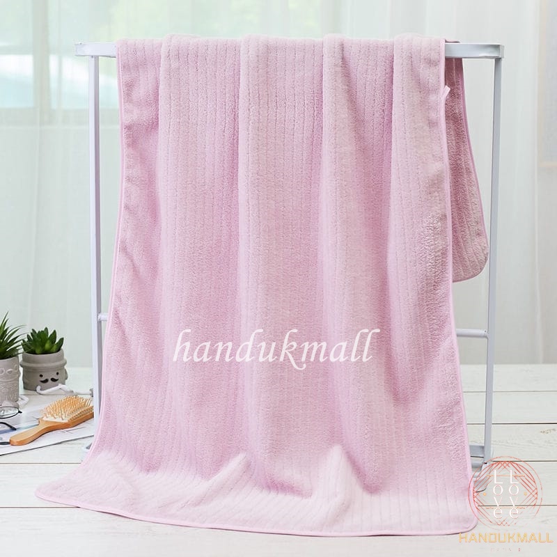 Handuk Mandi Dewasa Ukuran jumbo 80x160cm Daya Serap Tinggi Lembut Motif GARIS HALUS