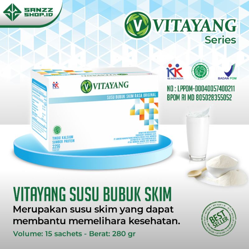 

Vitayang Susu Skim Bubuk Rasa Original untuk Meningkatkan Imun Tubuh, Alergi, Pencernaan, Peradangan Tulang | sanzzshop.id