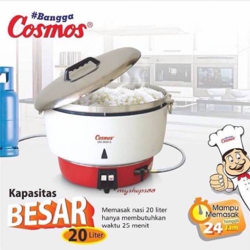 Cosmos rice cooker gas 20liter