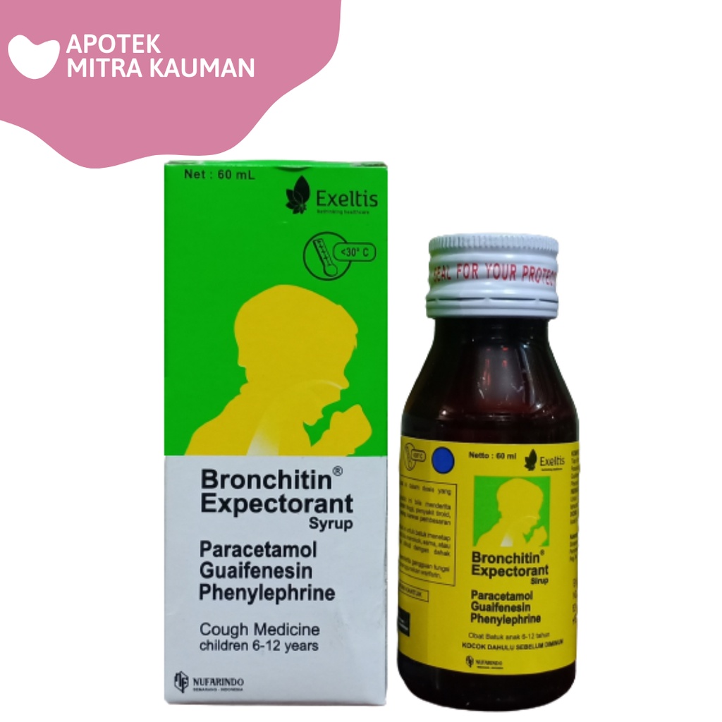 Jual Bronchitin Expectorant Sirup 60 ml Shopee Indonesia