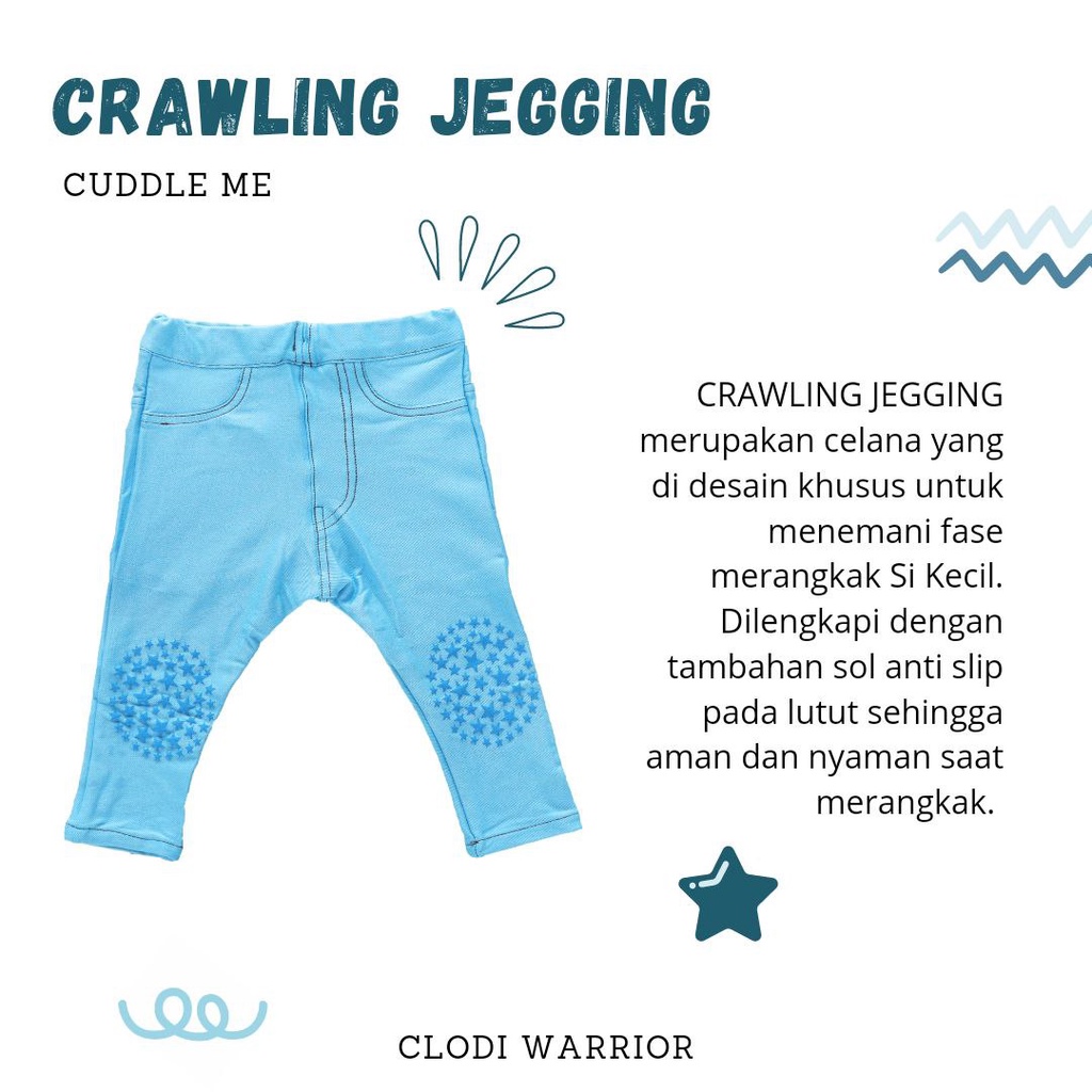 Cuddle Me Crawling Jegging Jeans Legging Bayi 7 bulan - 2 tahun (isi 1 celana)