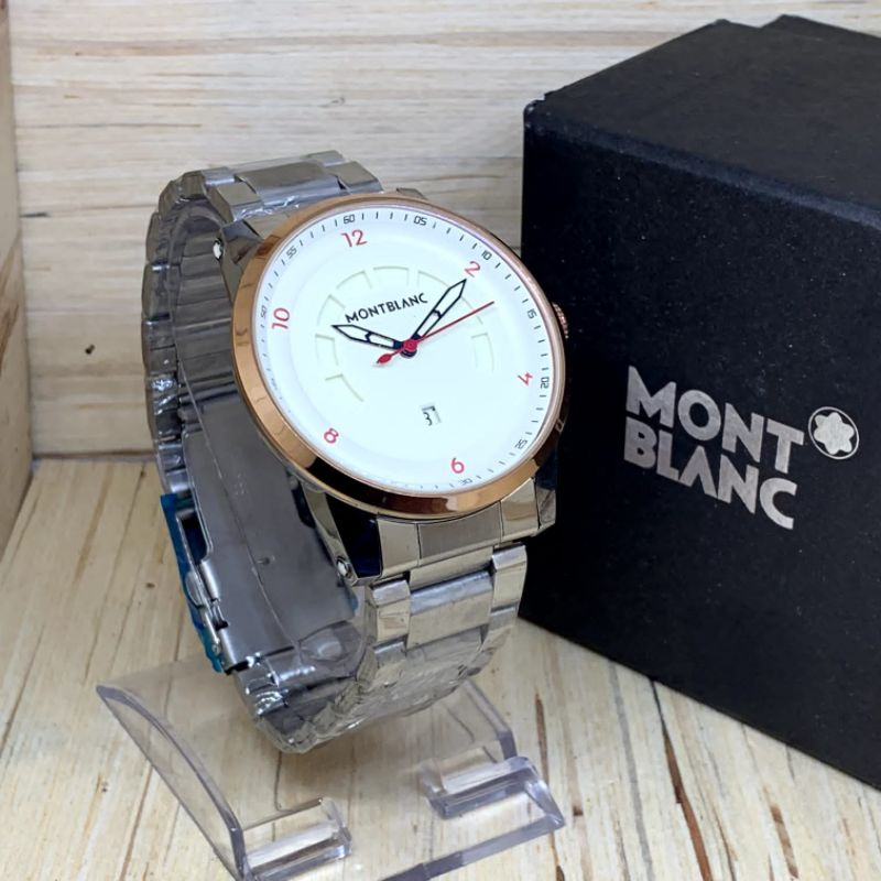 SS.id READY JAM TANGAN PRIA MONT BLANC TALI RANTAI.