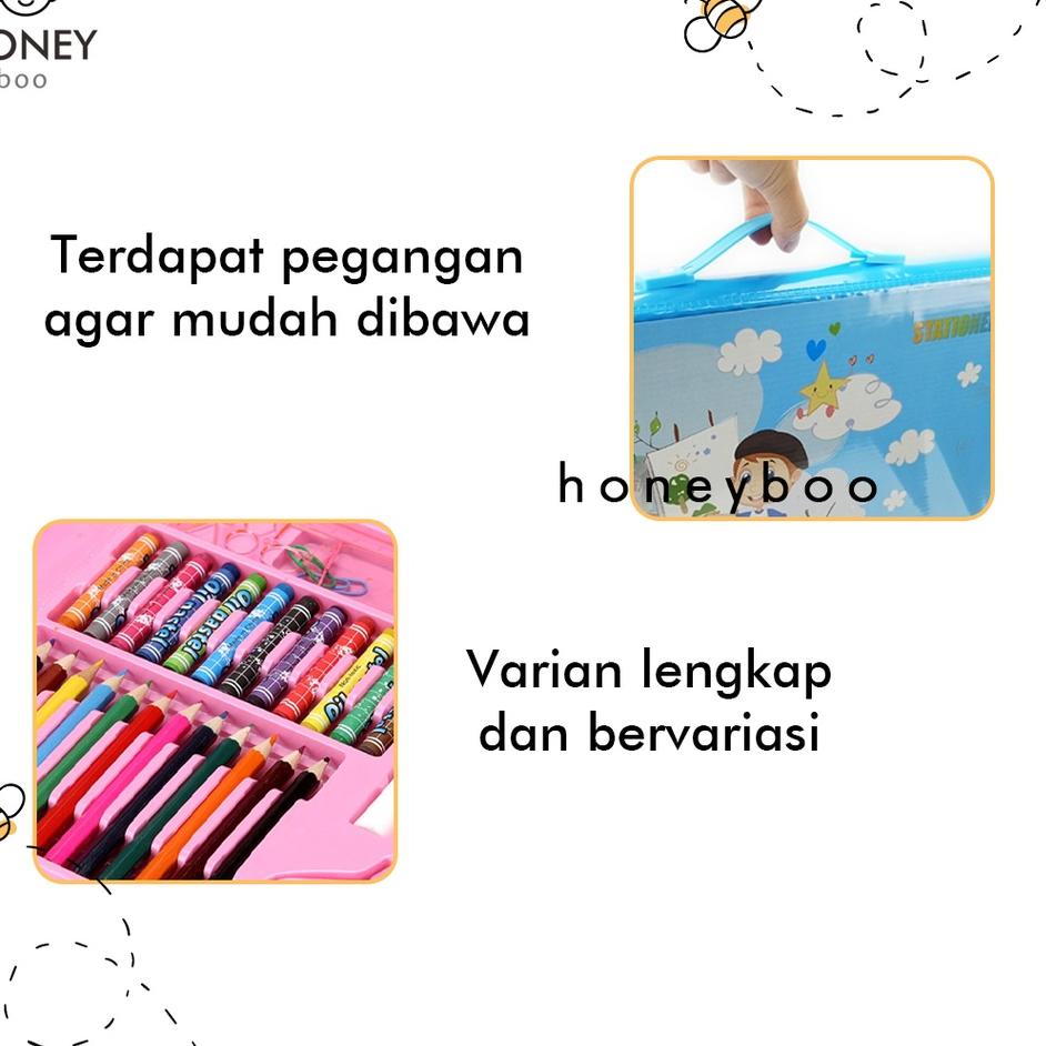 

[I[99 ㊛] Honey Boo - Krayon Alat Lukis Mewarnai 86pcs Crayon 86pcs-kekinian