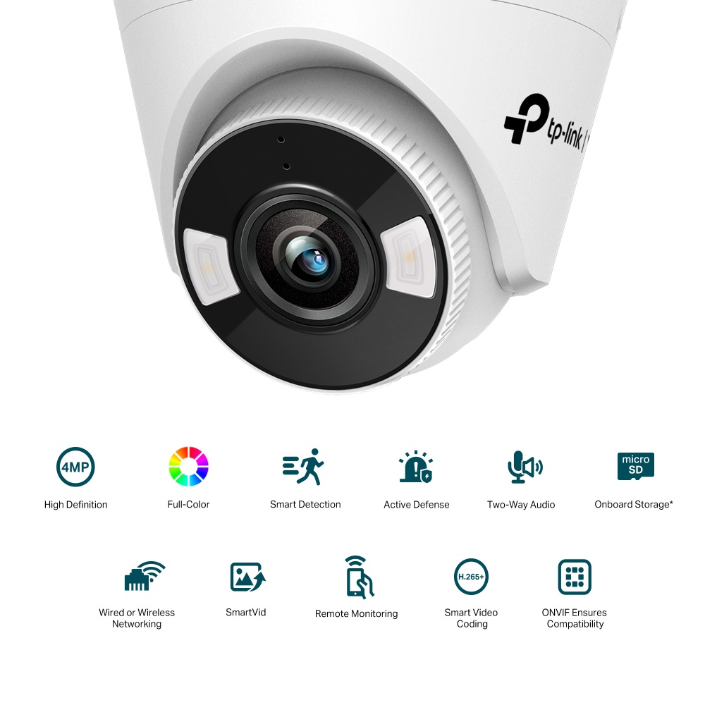 TP-Link Camera VIGI C440 4MP Full-Color Turret Network Camera C 440