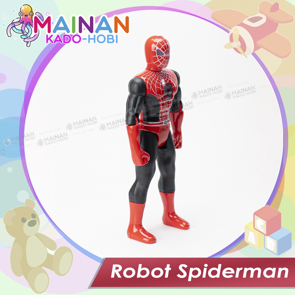 MAINAN ANAK MINIATUR ACTION FIGUR SUPERHERO ROBOT BONEKA SPIDERMAN