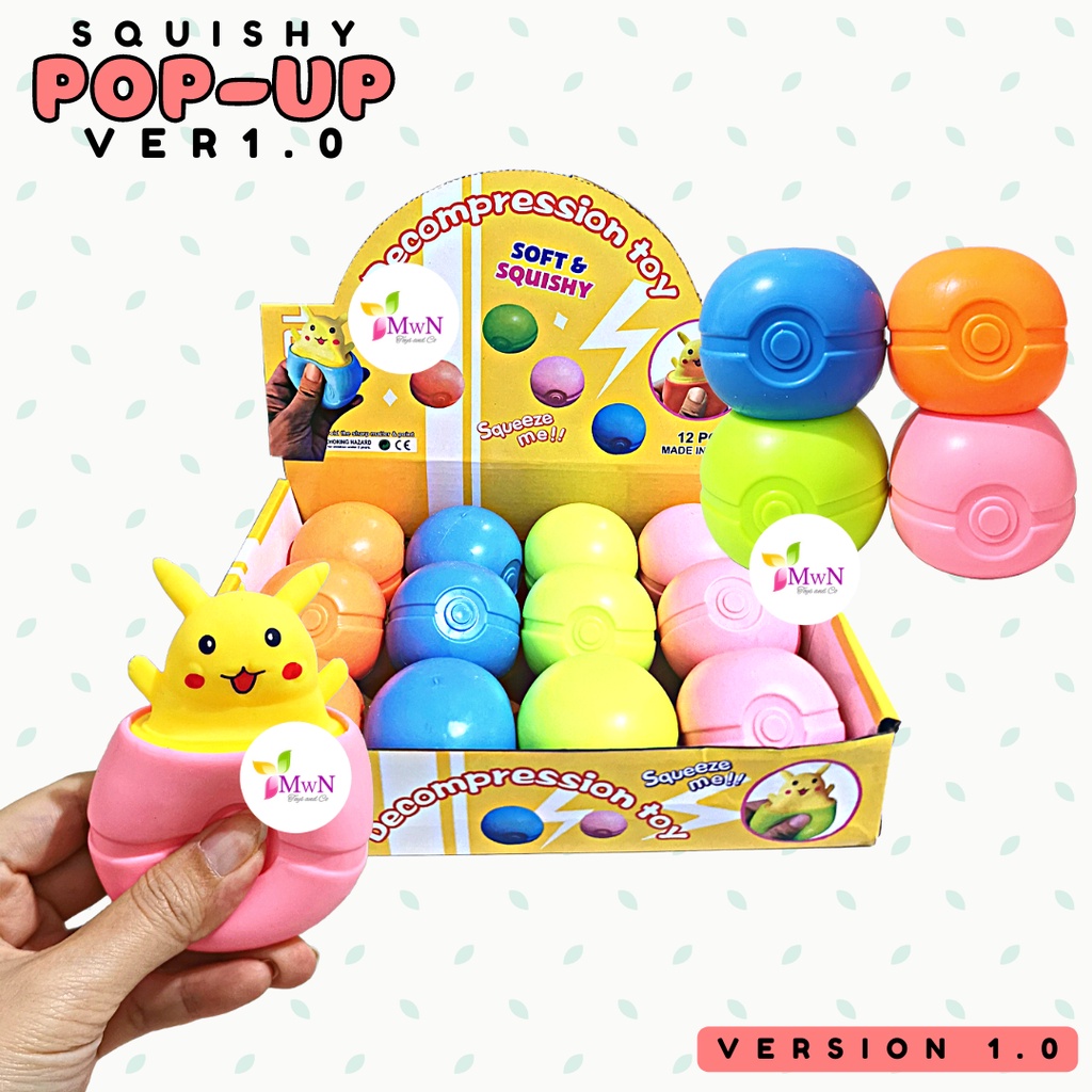 MWN Mainan Squishy Pop up Animal ver 1.0 / squishy Anti stress ver 1.0