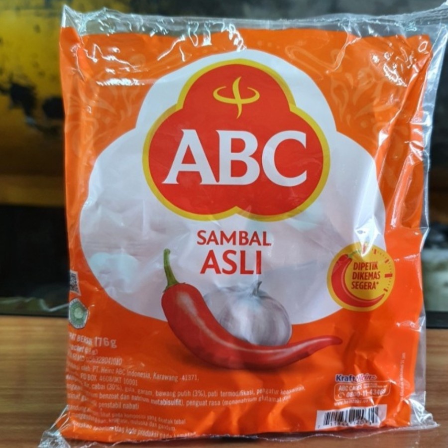 

Saus Sambal ABC ASLI SACHET 8gr - isi 22 Sachet sambel stik