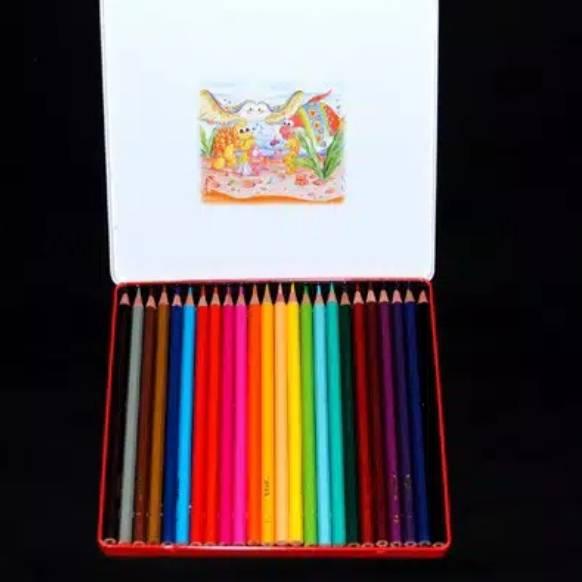 

☺_☻ Pensil Warna Joyko Superior 24 Warna Kaleng CP-24TC (Tin Case)