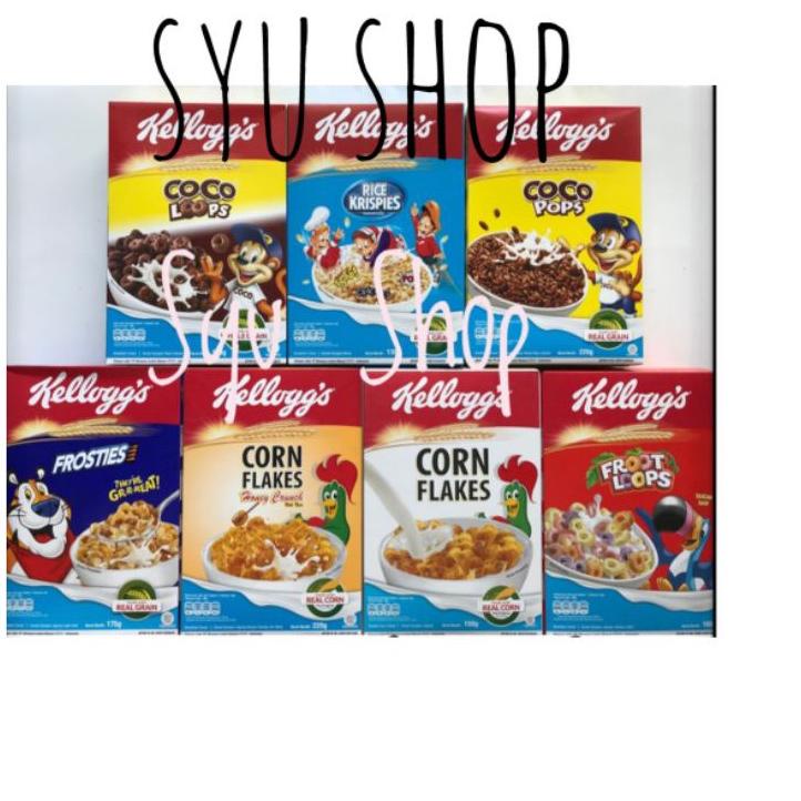 

[KODE PRODUK GD6E86985] kelloggs froot coco loops pops rice krispies corn flakes banana strawberry honey crunch frosties