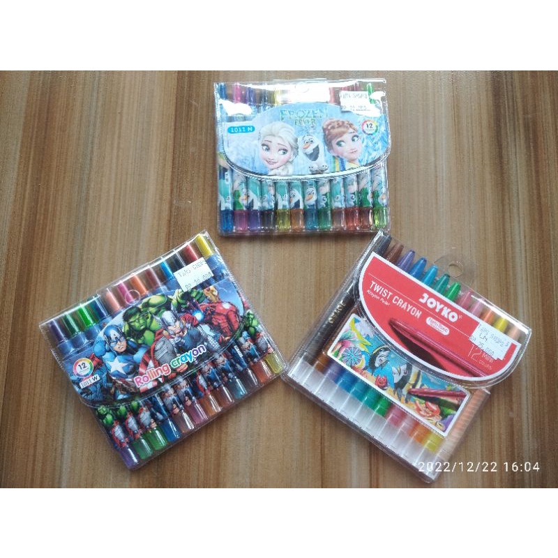 

crayon putar murah / set crayon putar 12pc / crayon 12pc