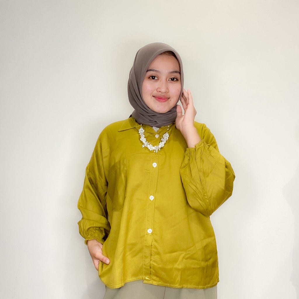 Kemeja Wanita Rayon Twill - Sabilla Shirt