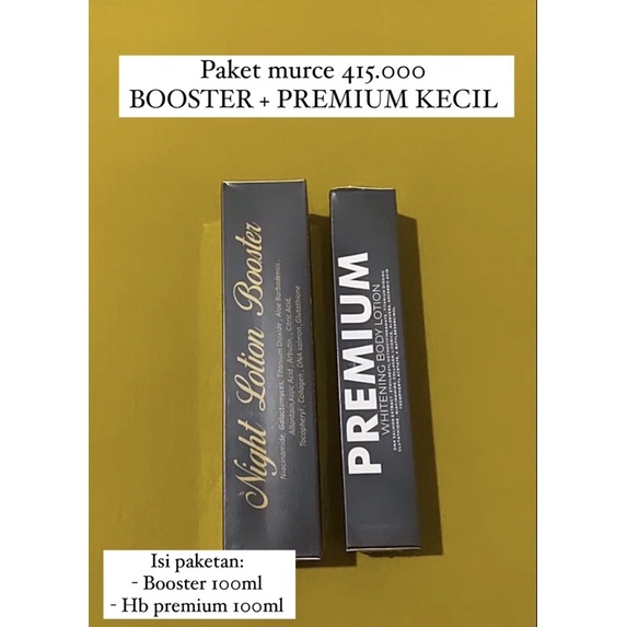 Paket murce BOOSTER + PREMIUM KECIL 100ml (Potongan 20k