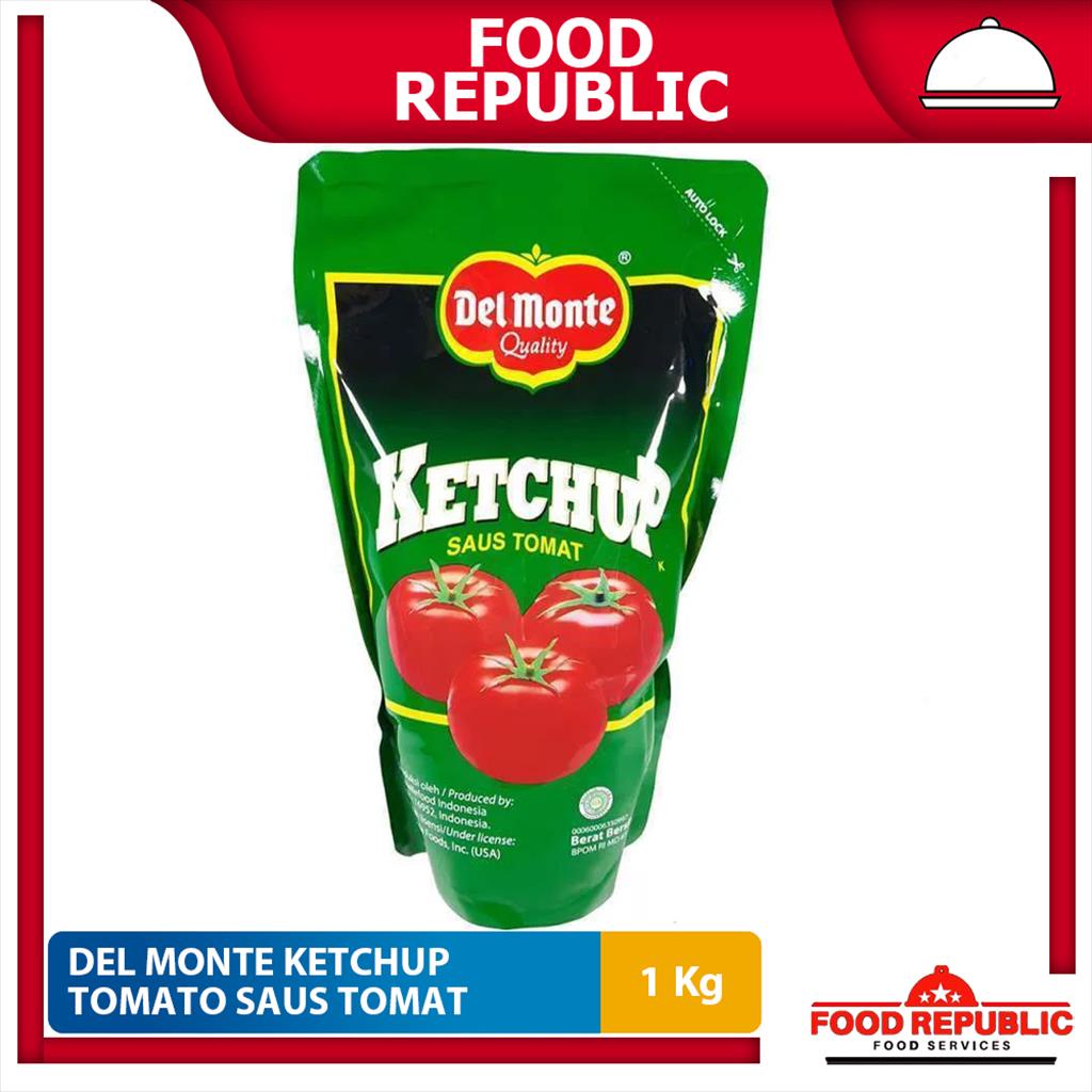 DEL MONTE KETCHUP TOMATO SAUCE POUCH 1 KG - SAUS TOMAT LOKAL HALAL