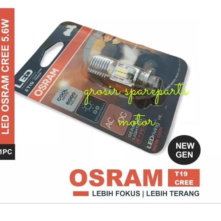 Best Seller BOHLAM LAMPU DEPAN OSRAM LED PUTIH MATA 12 KAKI 1 MOTOR MIO M3 125 Z BEAT FI BEAT VARIO 