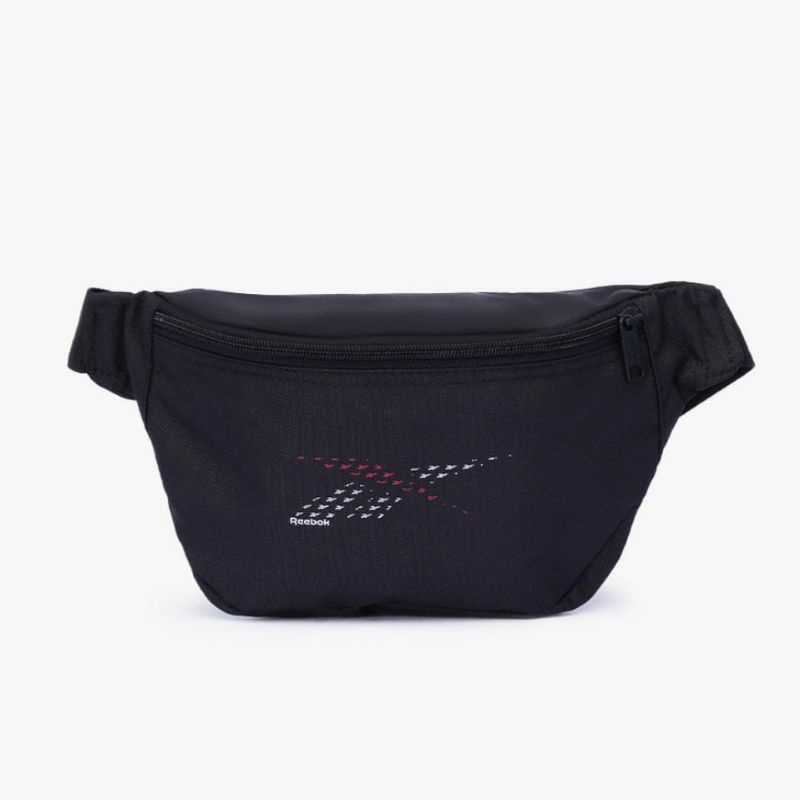Reebok Unisex Waist Bag / Act Black Pink Slate Blue Navy / tas pinggang hitam pink biru dongker cowo