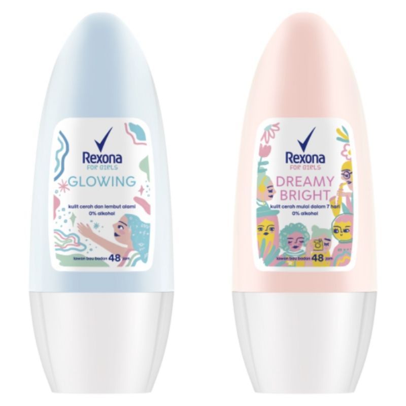 REXONA Deodorant Glowing White &amp; Dreamy Bright Roll On 40ml