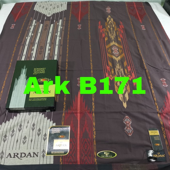 {FamilyStore} Sarung Ardan SGJ Gold by ketjubung Sarung Ardan SGJ hitam - motif 7 Murah
