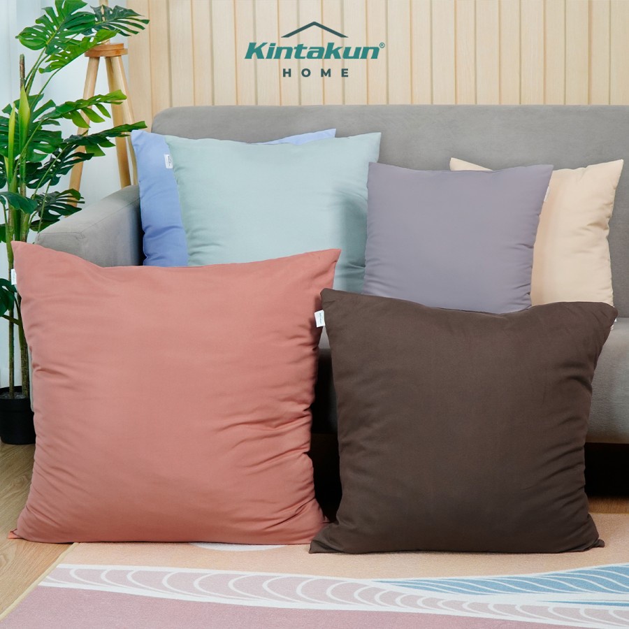 Bantal Sofa Kintakun Warna Pastel Ukuran 40x40 - 50x50cm