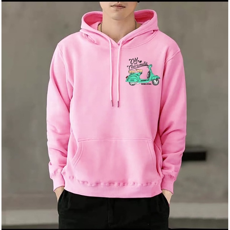 SWEATER HOODIE JUMPER PRIA COWOK LENGAN PANJANG VESPA CHARISMATIC PREMIUM