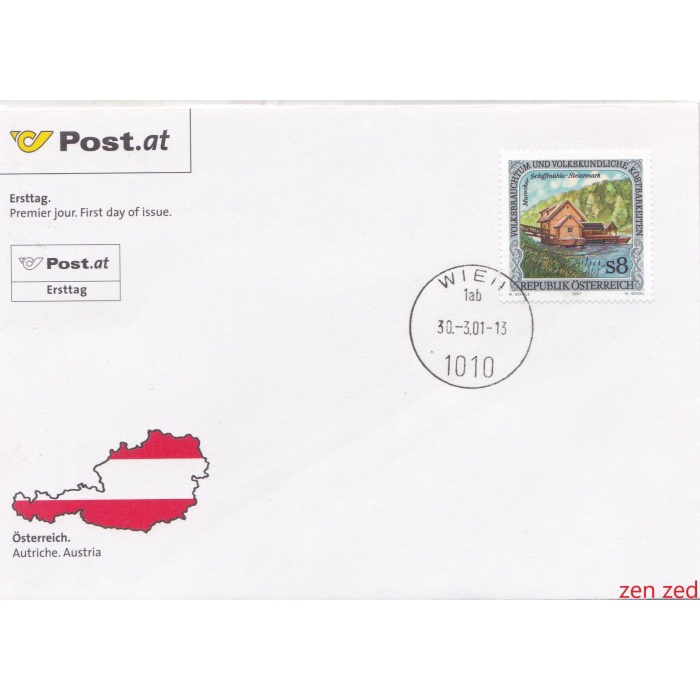 

A483 Prangko Austria FDC 2001 Folklore & Legends 1 Pcs