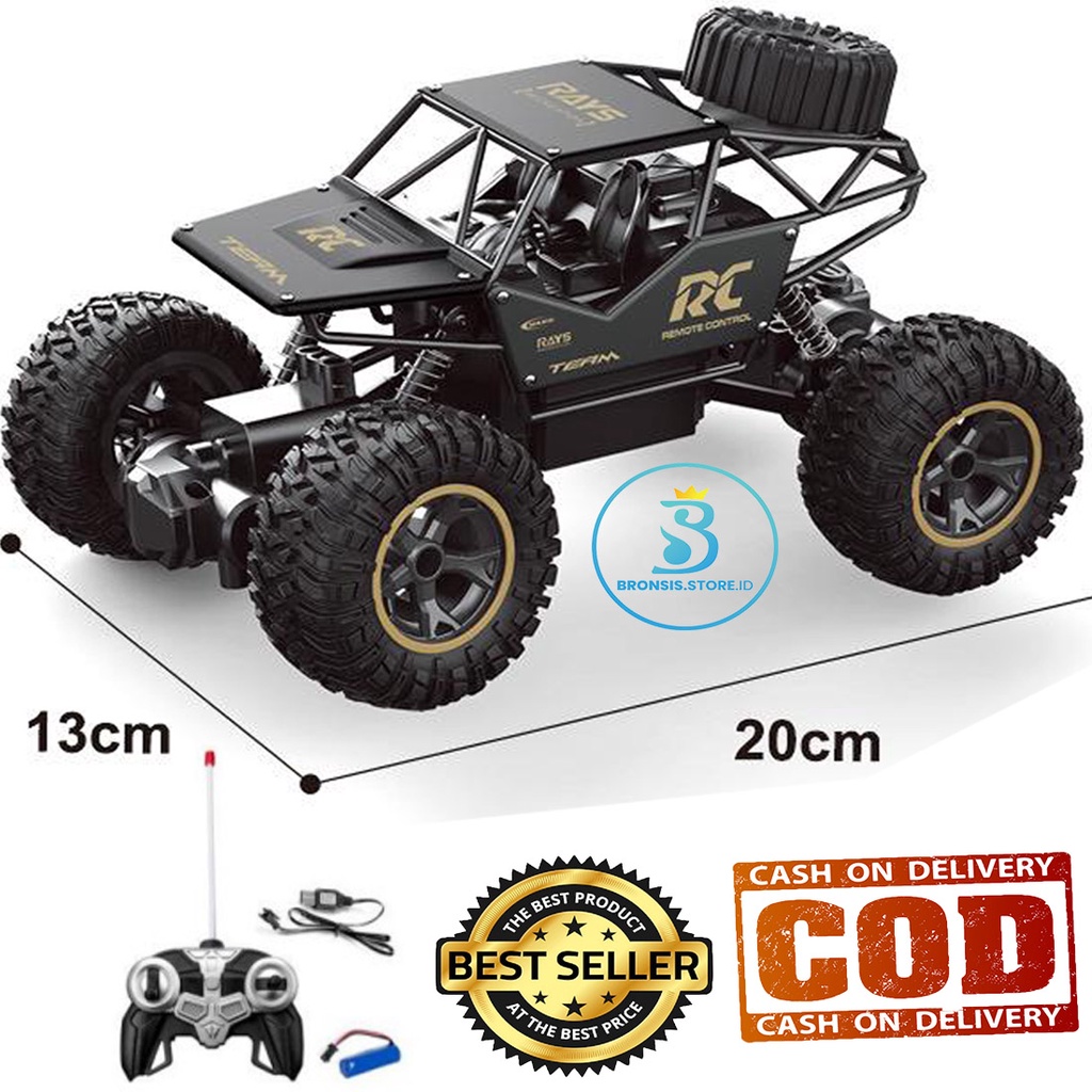WU - Mainan Remote Control Offroad Rock Crawler Alloy 1:18 - Mobil Climbing Rc Rock Crawler Alloy