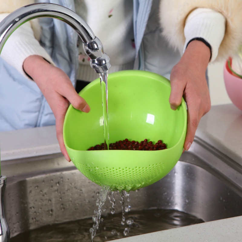 GOS- E206-WADAH CUCI BERAS BUAH DAN SAYURAN 2 in 1 Multifunction Bowl