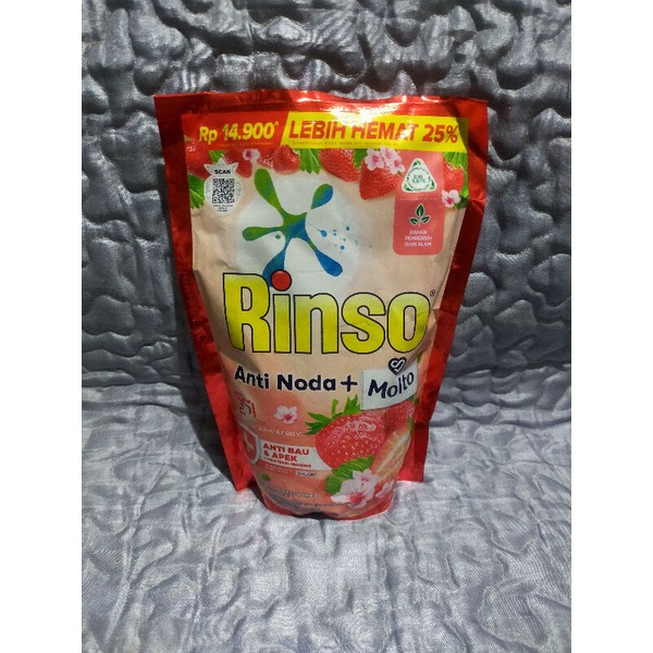 Jual Rinso Anti Noda Molto Korean Strawberry Anti Bau Apek Ml Shopee Indonesia