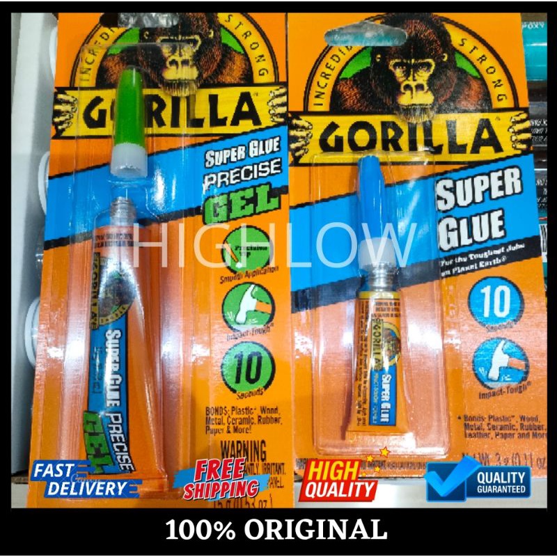 

Gorilla Super Glue Lem Serbaguna 3 & 15 Gr Super Strong