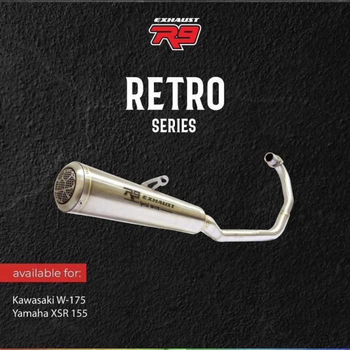 Knalpot Racing R9 Retro Yamaha Xsr 155 Fullsystem #Original