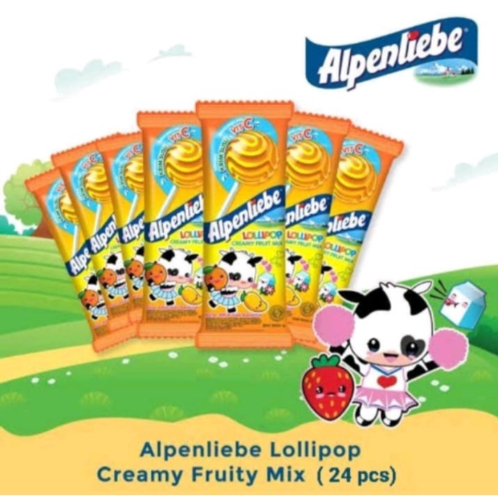 

Alpenliebe Lollipop - Creamy Fruity Mix (10.5 g x 24 pcs)