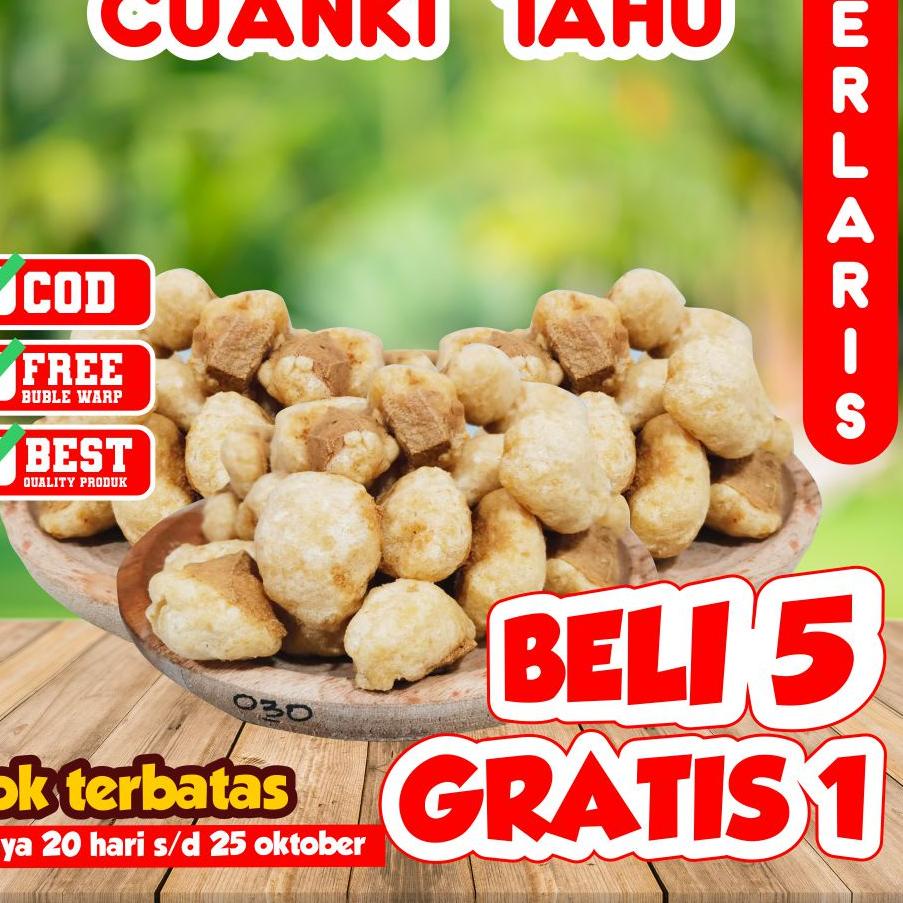 

ㅡ CUANKI TAHU / TAHU KERING GARUT / 1 BALL ISI 100PCS / Cuanki Kering / Toping Seblak Murah た