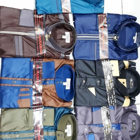 {FamilyStore} GAMIS / JUBAH PRIA - Jubah Al Haramain Kombinasi TERBARU Diskon