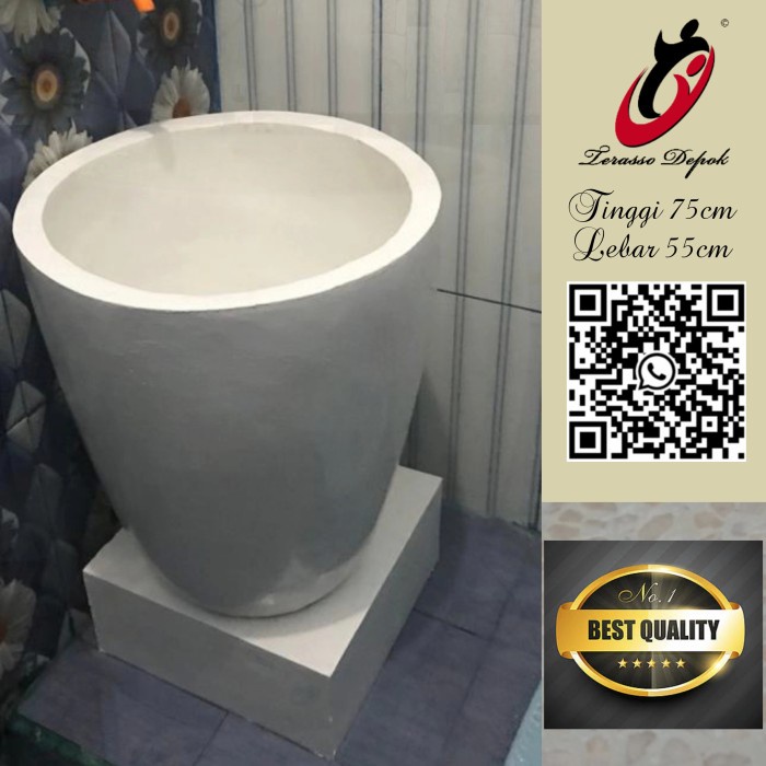 Bak Termurah - Bak Mandi Teraso Jumbo 75X55Cm