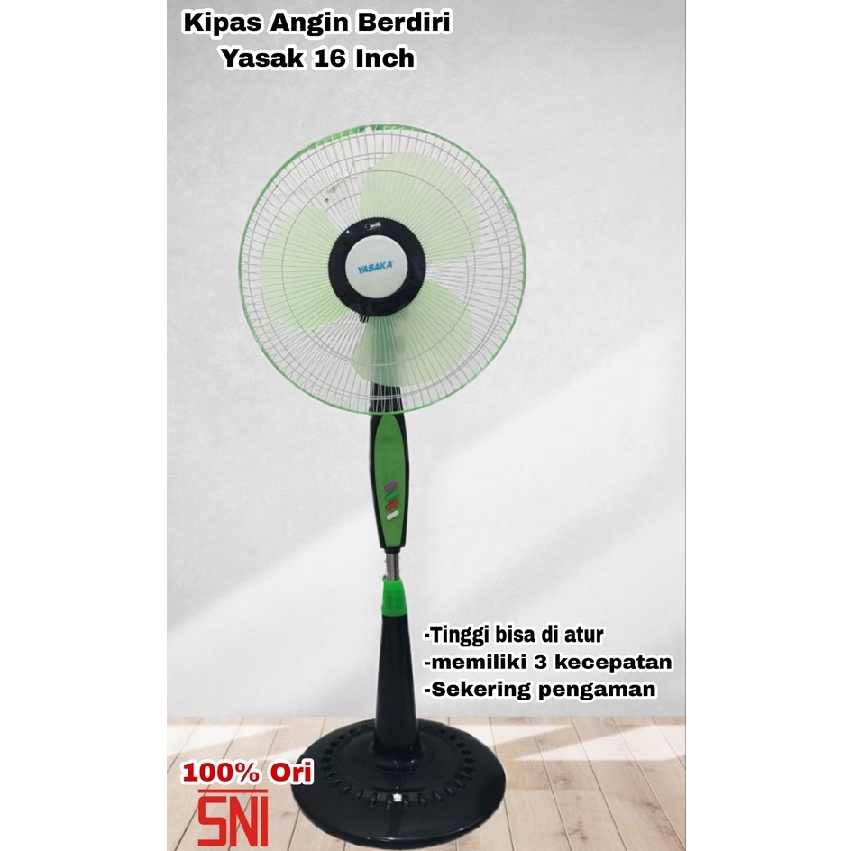 KIPAS ANGIN BERDIRI YASAKA MIYOSHI 16 INCH STAND FAN 16 INCH YASAKA MIYOSHI KIPAS MURAH