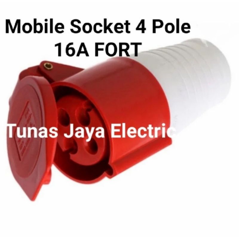 Plug Industri + Socket Mobile 16A 4Pole FORT