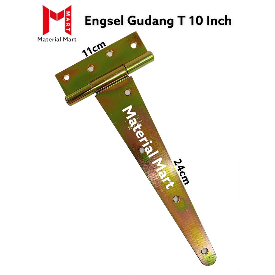 1 PC Engsel Gudang T 10&quot; | Engsel Pintu Gudang 10 Inch | Engsel T 25cm | Material Mart