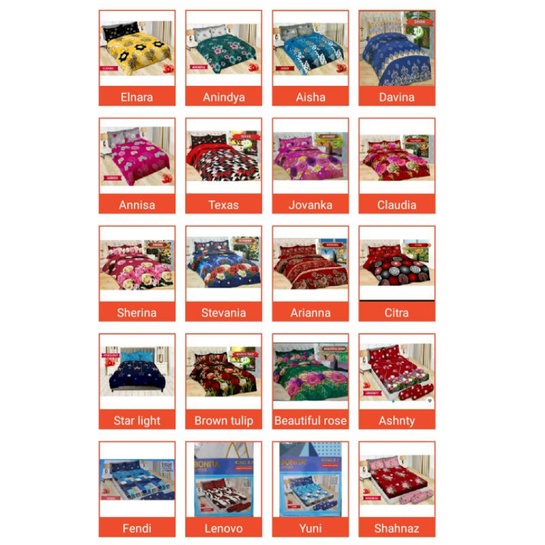 Sprei bonita no 1 uk 180x200 cm motif 1