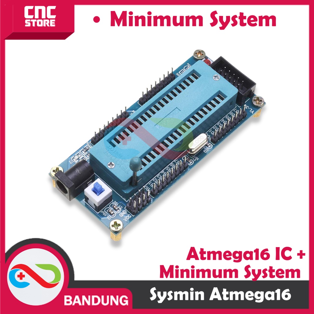 PAKET BUNDLING SYSMIN SISTEM MINIMUM ATMEG16 AVR + IC ATMEGA16