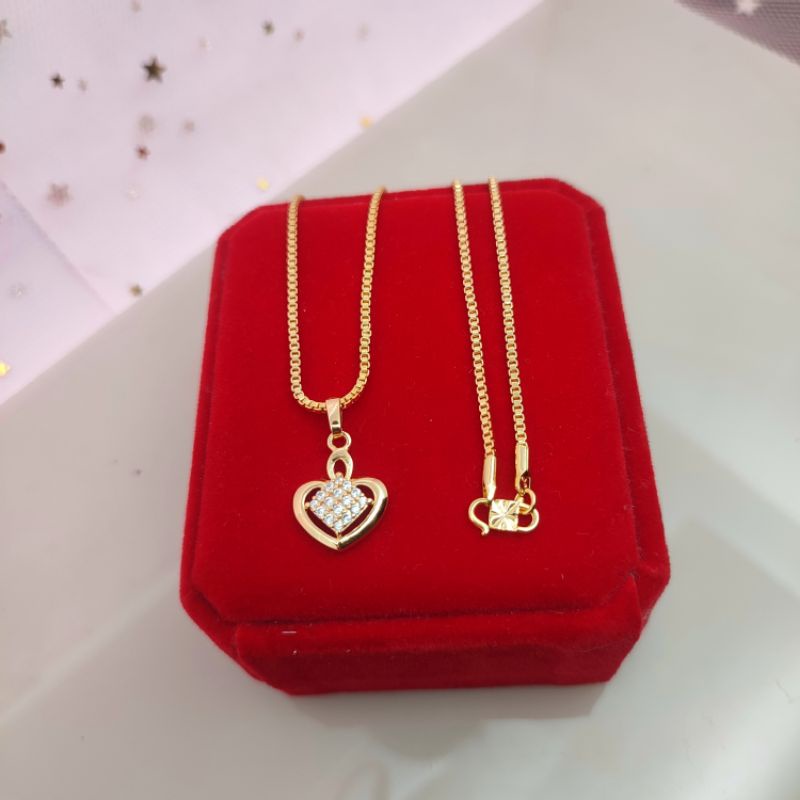 Kalung wanita dewasa model Terbaru simple elegan anti karat COD