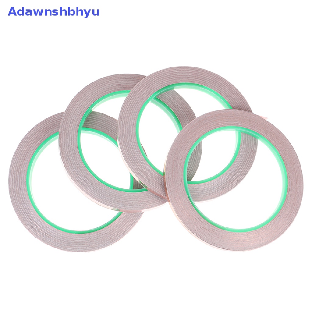 Adhyu 20M Double Side Conductive Copper Foil Tape Strip Perekat EMI Shielding Tape ID