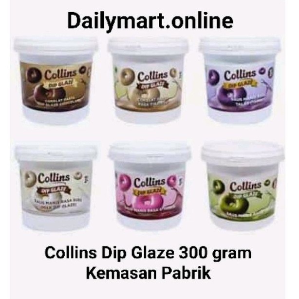 

COLLINS DIP GLAZE 300 gram