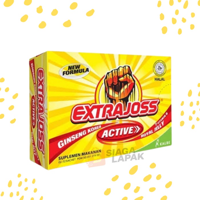 Extra Joss Active Ginseng Kore Royal Jelly Vitamin B7 (6 Sachet)