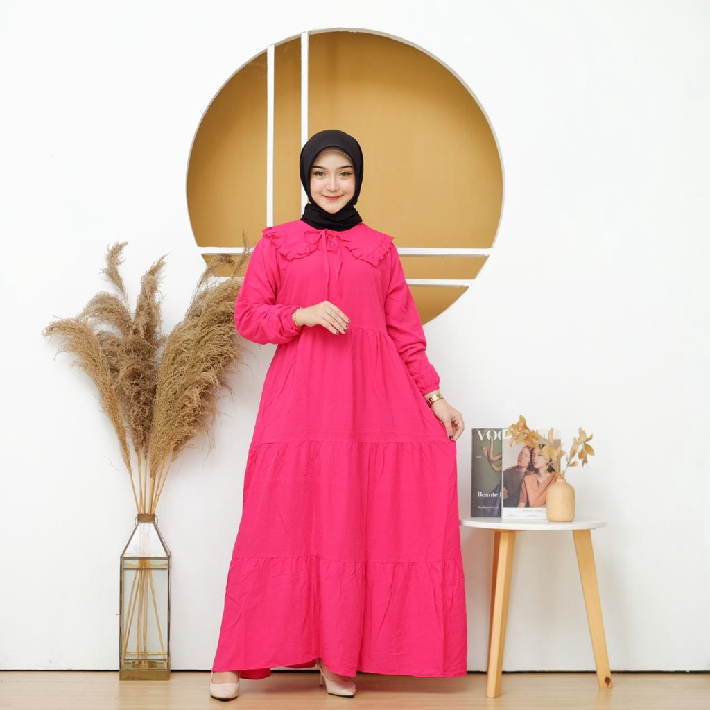 Midi dress polos / Gamis mini terbaru