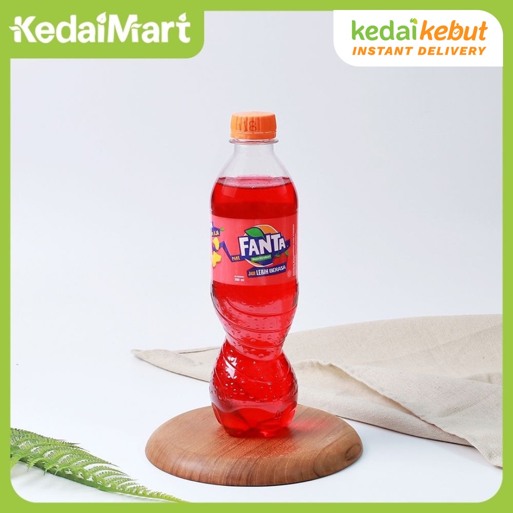 

Fanta Strawberry 390 ml/Minuman Soda Rasa Strawberry/Soft Drink