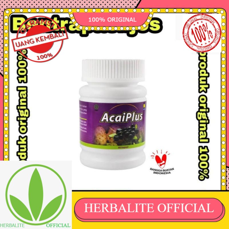 100% ORIGINAL ACAI PLUS ASLI NASA Acaiplus Ori (isi 60 kapsul) Obat Diet Pelangsing Badan