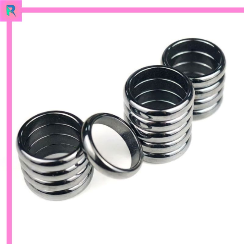 CINCIN MAGNET PRIA WANITA / HEMATITE RING FASHION AND HEALTH