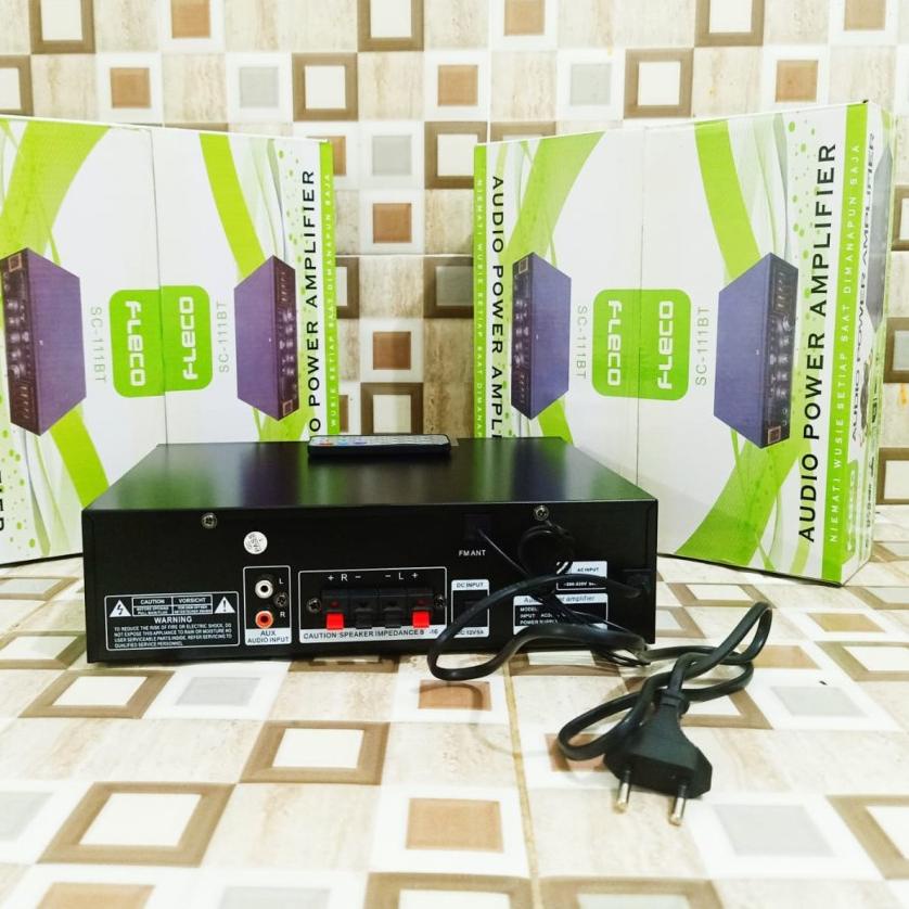 Harga Bersahabat Amplifier Bloetooth Fleco SC 111 BT/Power Amplifier/Amplifier SC-111BT/Mixer Speake