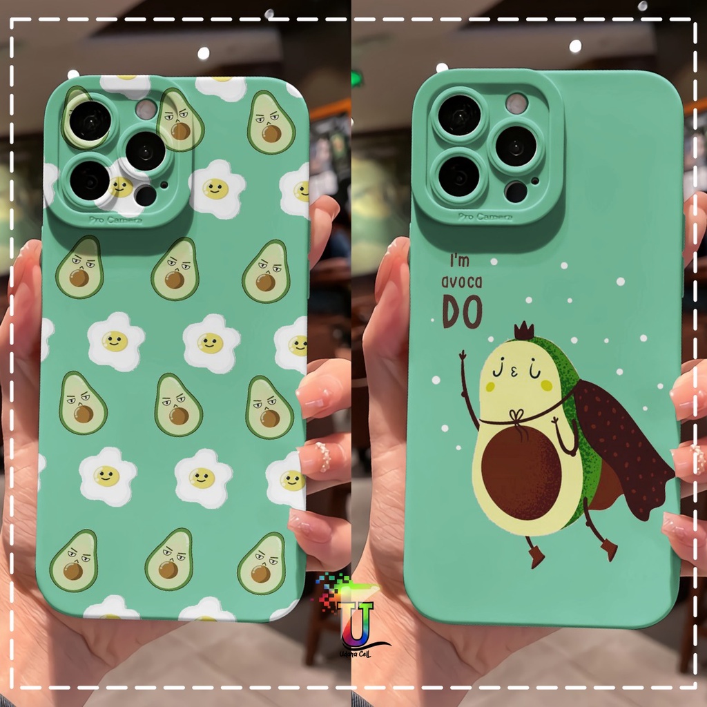 CUSTOM CASE SOFTCASE SILIKON PROCAMERA AVOCADO CUSTOM XIAOMI REDMI 6A 8 8A PRO 9 9A 9C 10A NOTE 8 9 